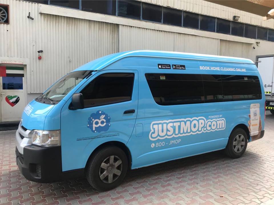Justmop Vehicle Branding.