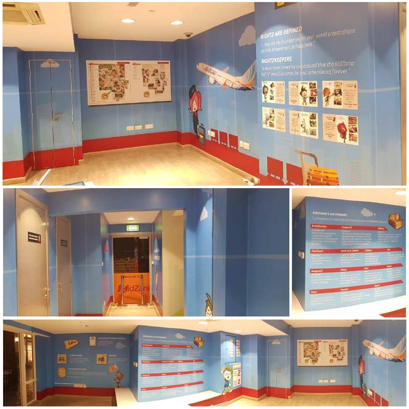 Kidzania Wall Branding.